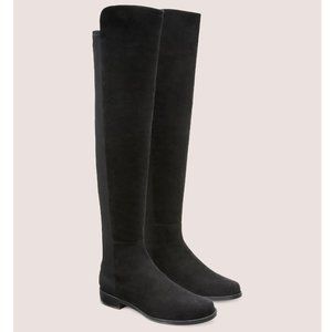 Stuart Weitzman 5050 Over the Knee Boot - Black Suede - 9.5